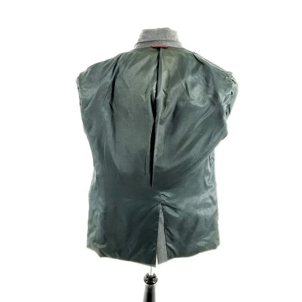 Hart Schaffner Marx Worsted Wool Polyester 2 Button Blazer 42L‎ Gray